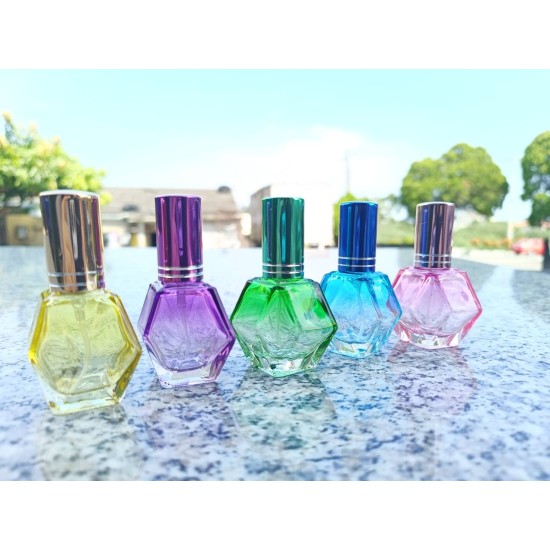 10ML彩色漸層香水瓶 (噴霧式) 黃色/紫色/綠色/藍色/粉紅色