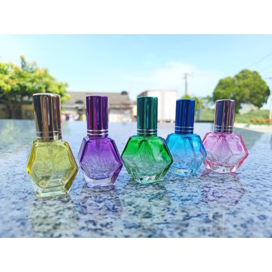 10ML彩色漸層香水瓶 (噴霧式) 黃色/紫色/綠色/藍色/粉紅色