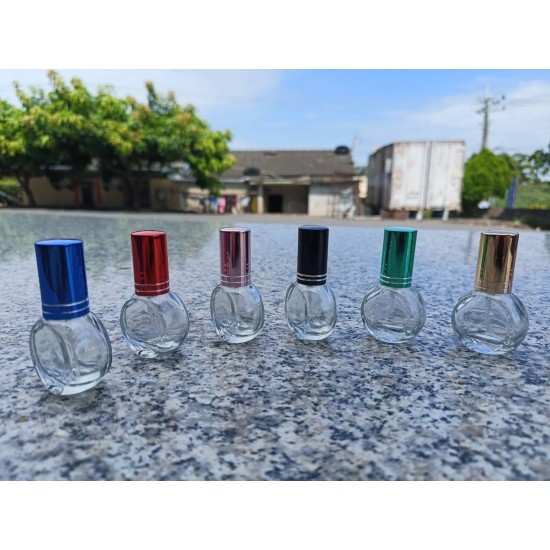 10ML 繽紛彩蓋香水瓶 (噴霧式) 藍色/紅色/粉紅色/黑色/綠色/金色