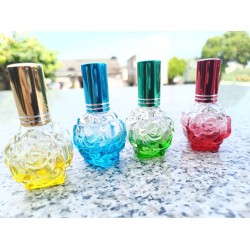 10ML 漸層色玫瑰花瓣香水瓶 (噴霧式) 黃色/藍色/綠色/紅色